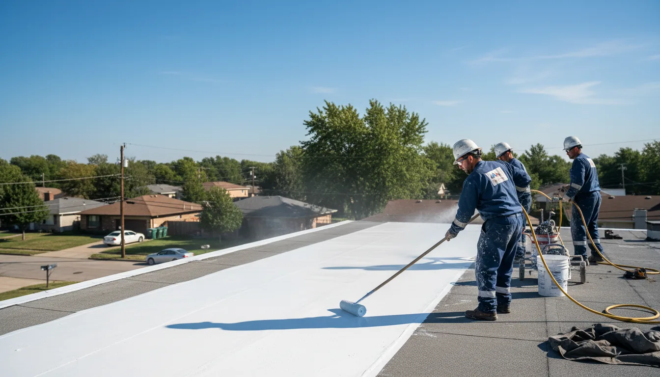 Commercial roof coating in Cedar Creek, TX near me